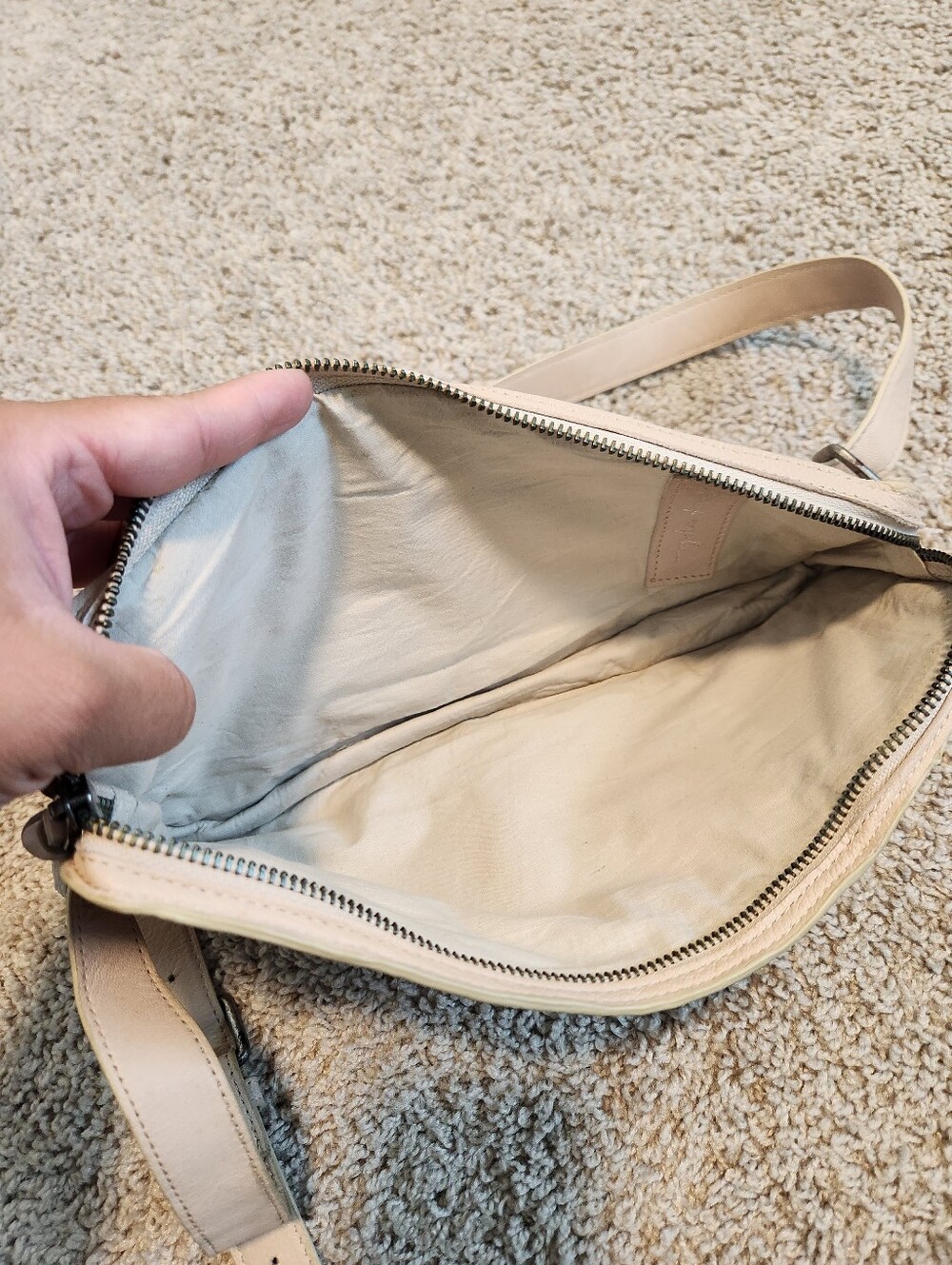 Free People Jagger Leather Sling Bag In Mineral - Picture 5 of 10